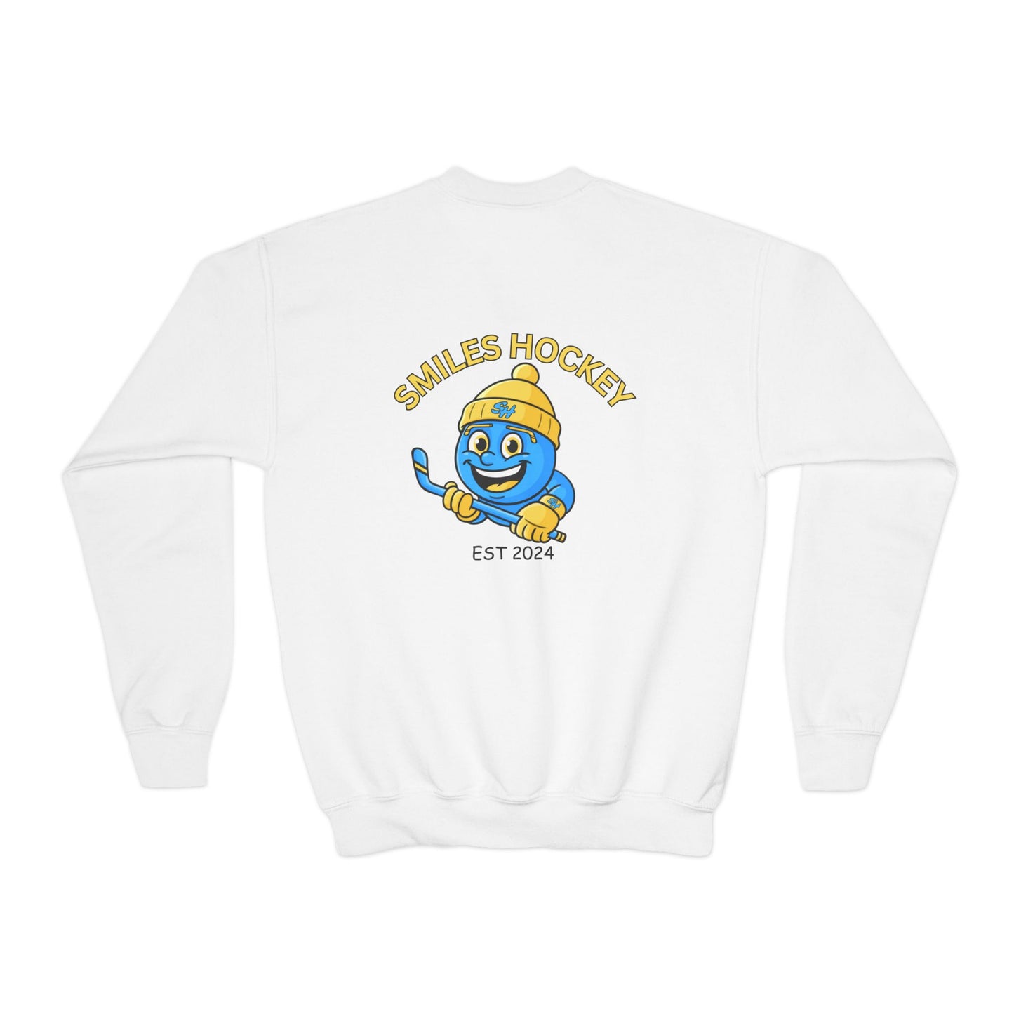 (8) Youth - Smiles Hockey Logo Crewneck