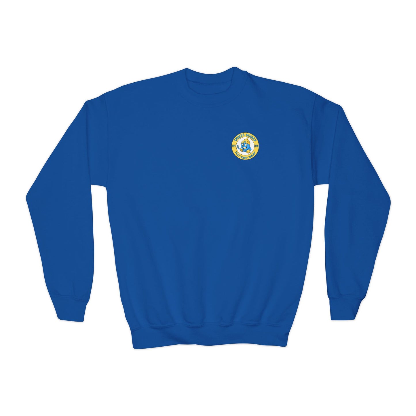 (8) Youth - Smiles Hockey Logo Crewneck
