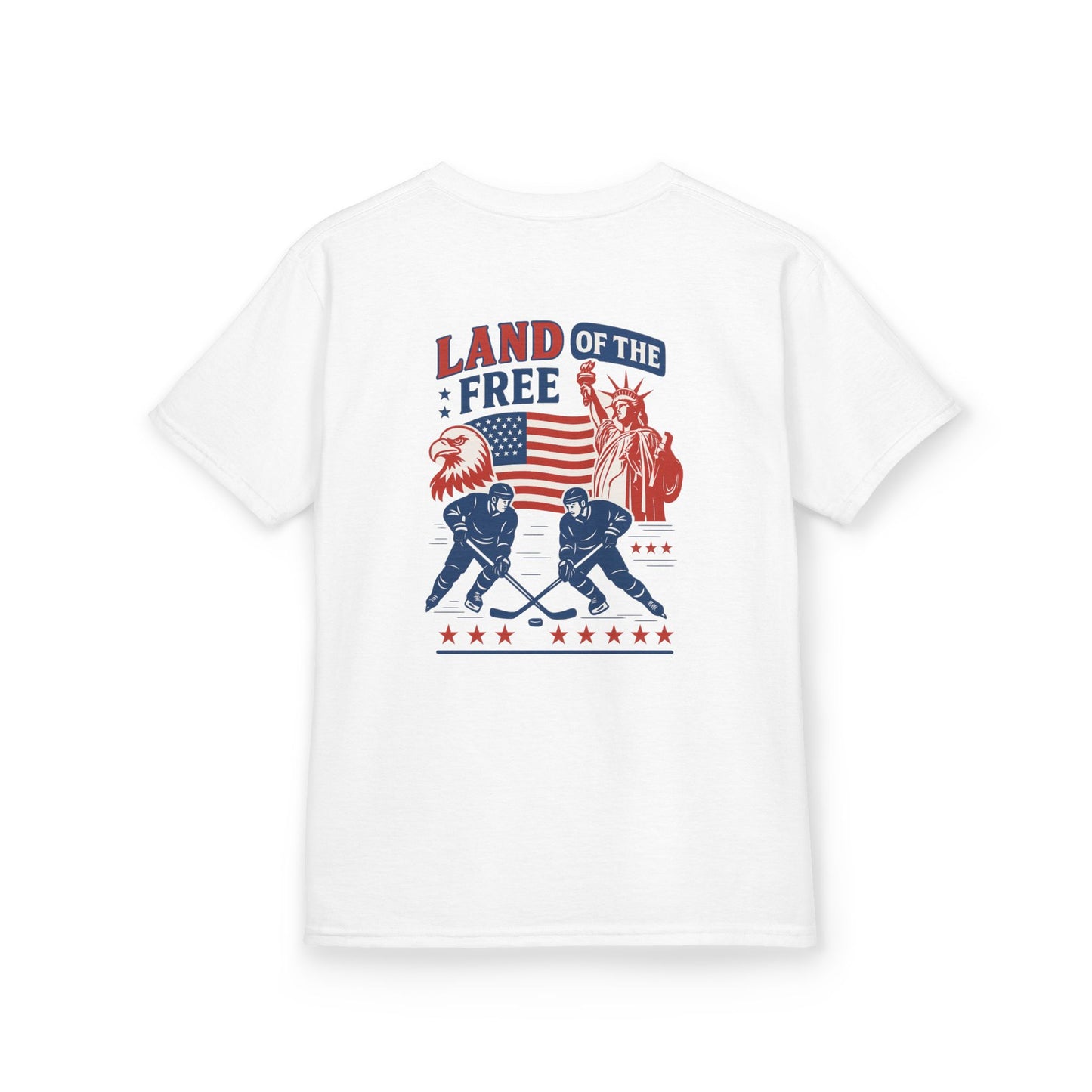 (Youth) - Smiles Hockey - 4th of July “Land of the Free” T-Shirt