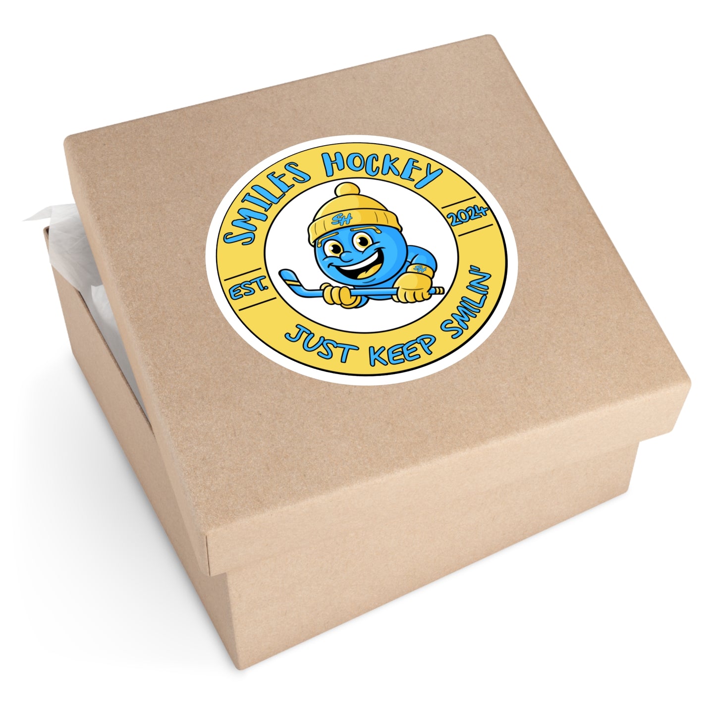 (1) Accessories- Smiles Hockey Sticker