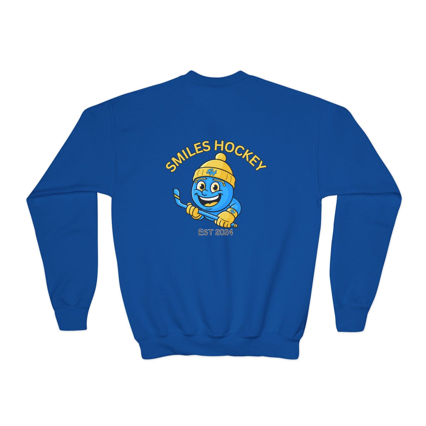 (8) Youth - Smiles Hockey Logo Crewneck