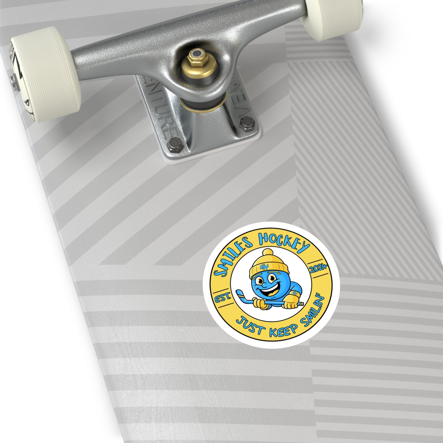 (1) Accessories- Smiles Hockey Sticker