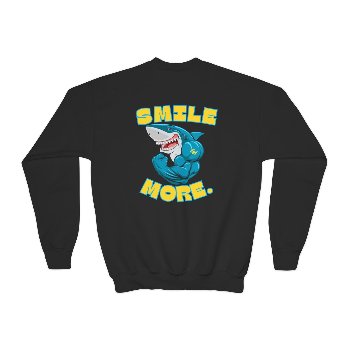 (7) Youth - Smiles Hockey Shark Crewneck Sweatshirt