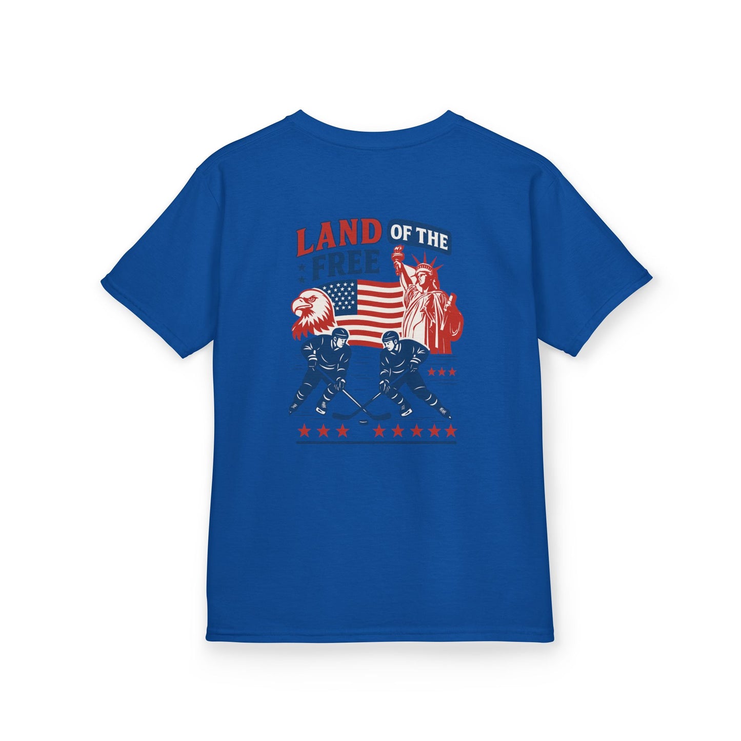 (Youth) - Smiles Hockey - 4th of July “Land of the Free” T-Shirt