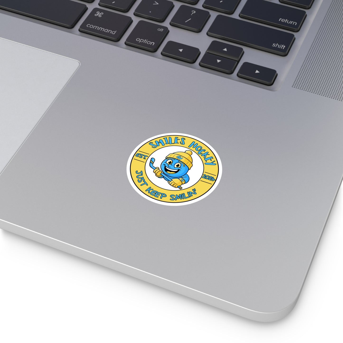 (1) Accessories- Smiles Hockey Sticker
