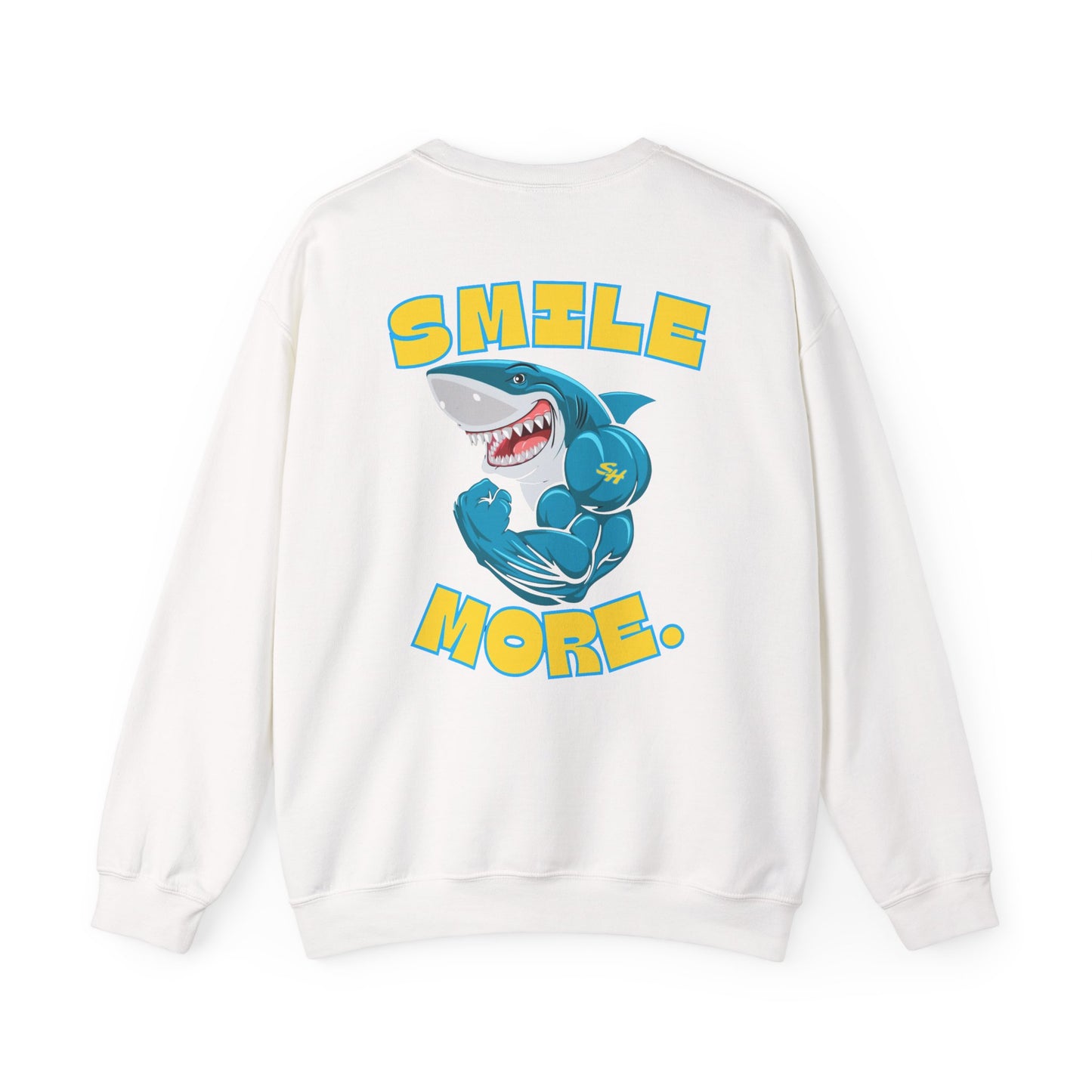 (2) Smiles Hockey Shark Crewneck Sweatshirt
