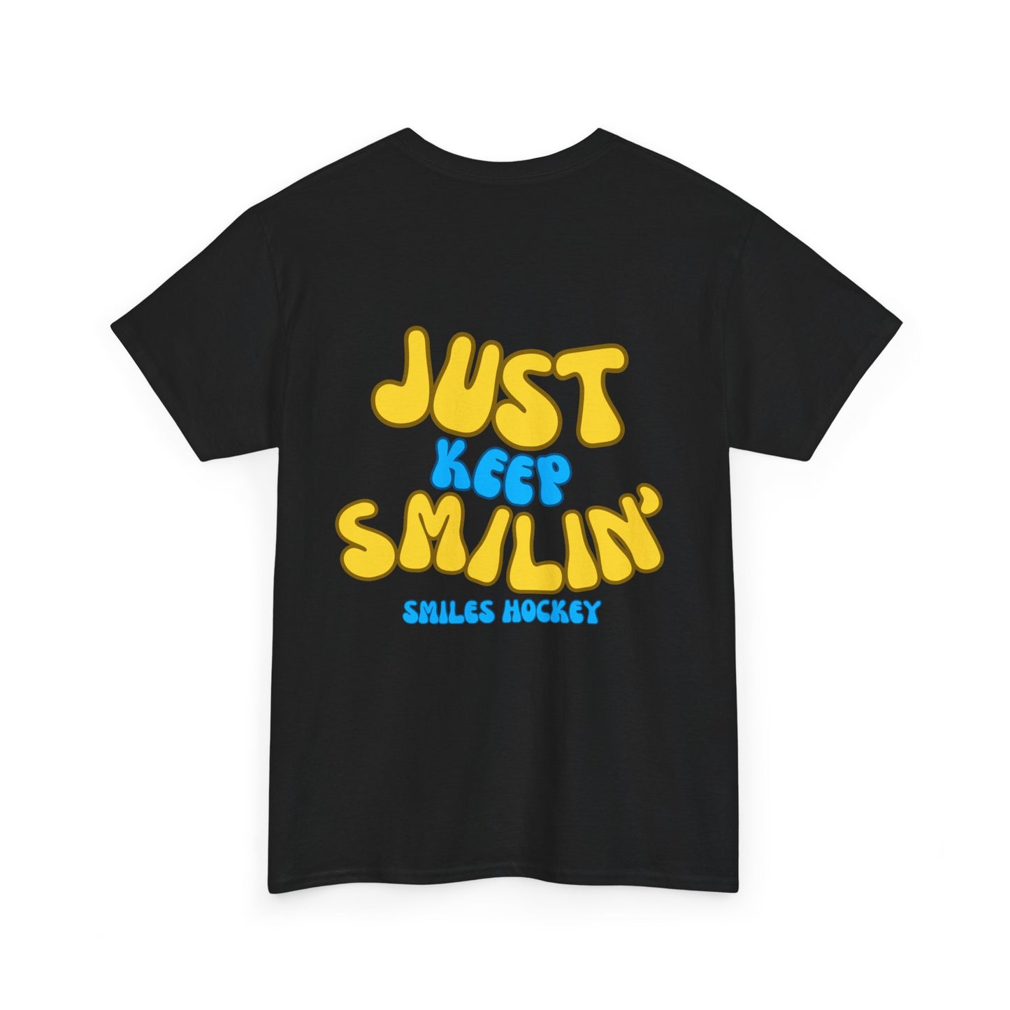 (1) Adult - Smiles Hockey Curvy Text Tee