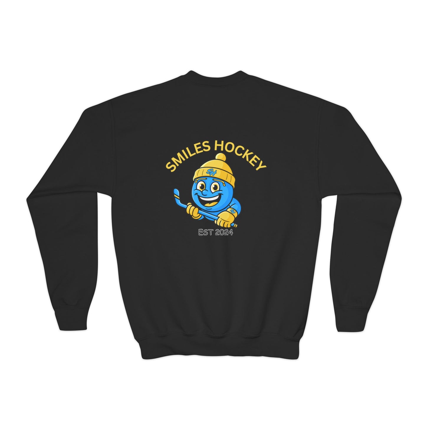 (8) Youth - Smiles Hockey Logo Crewneck