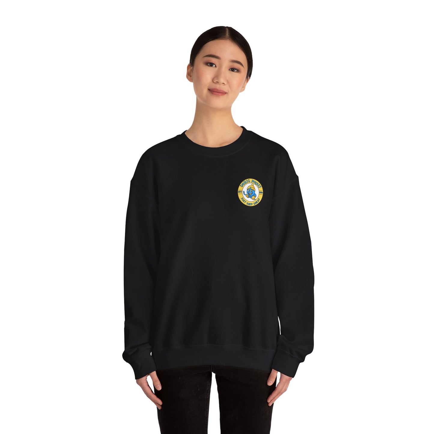 (2) Smiles Hockey Shark Crewneck Sweatshirt