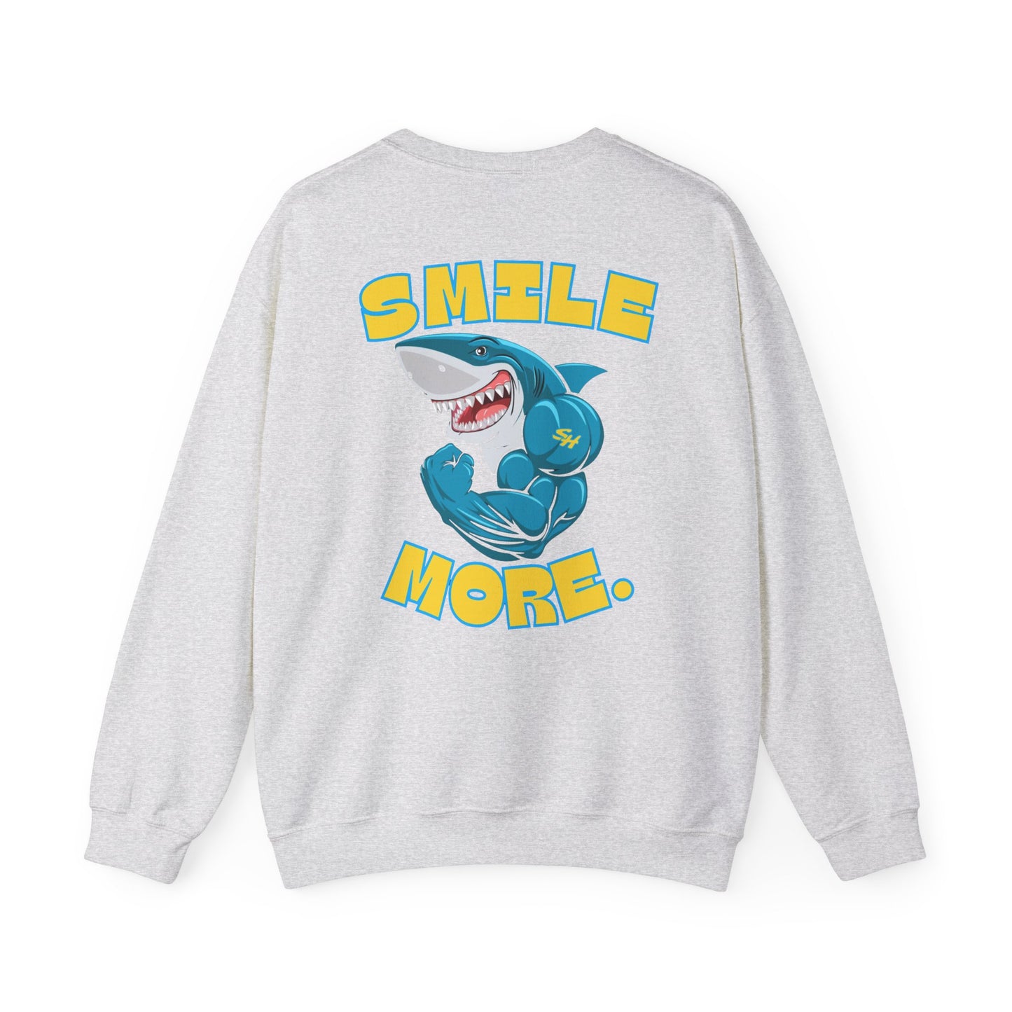 (2) Smiles Hockey Shark Crewneck Sweatshirt