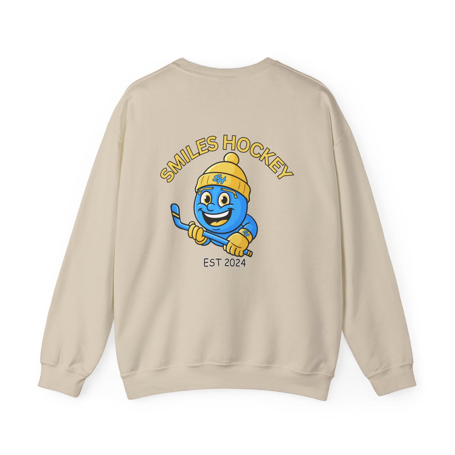 (4) Adult - Smiles Hockey Logo Crewneck