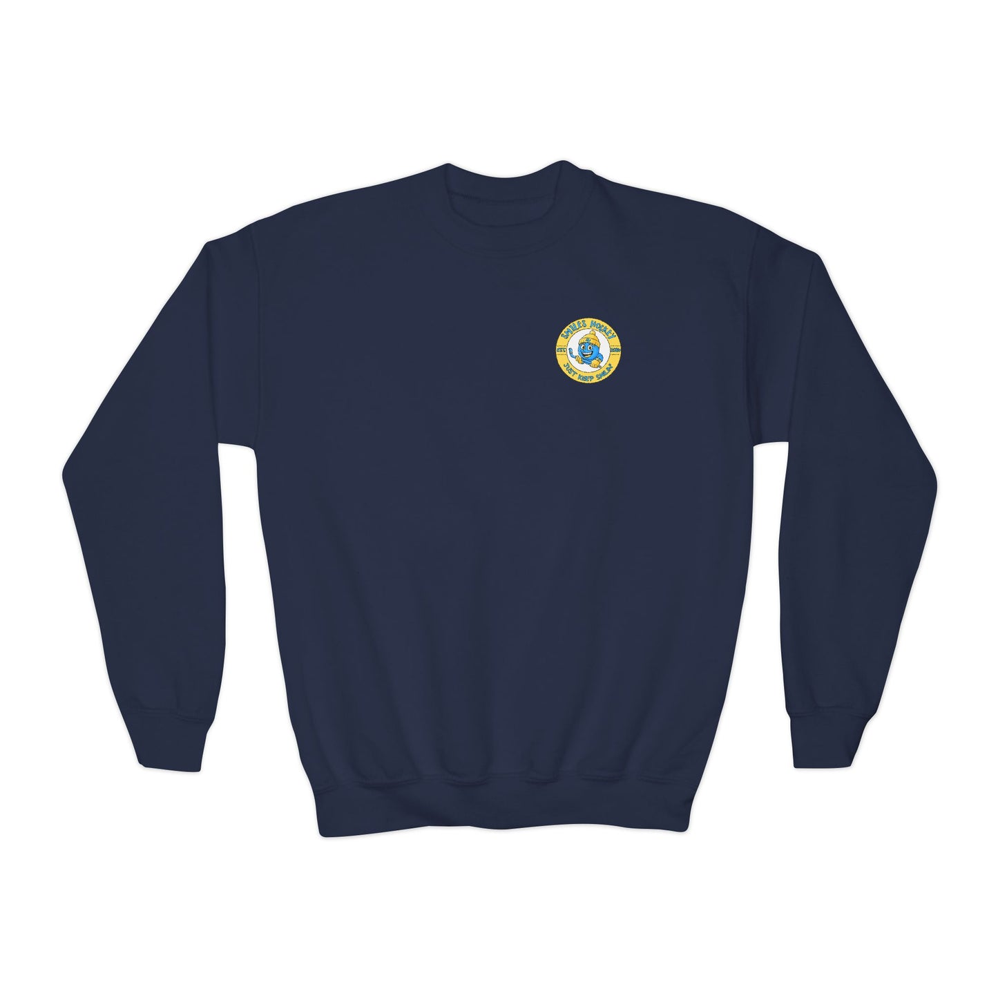 (8) Youth - Smiles Hockey Logo Crewneck