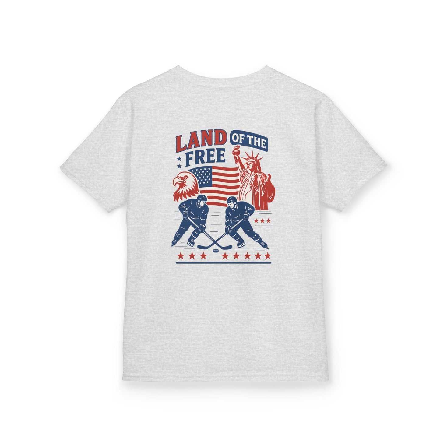 (Youth) - Smiles Hockey - 4th of July “Land of the Free” T-Shirt
