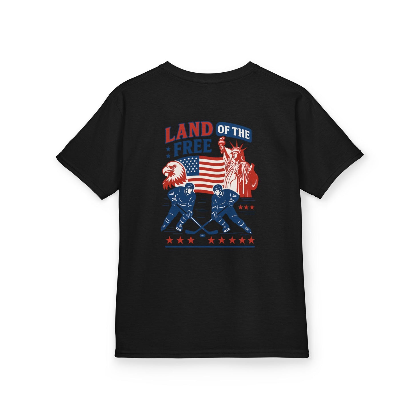 (Youth) - Smiles Hockey - 4th of July “Land of the Free” T-Shirt