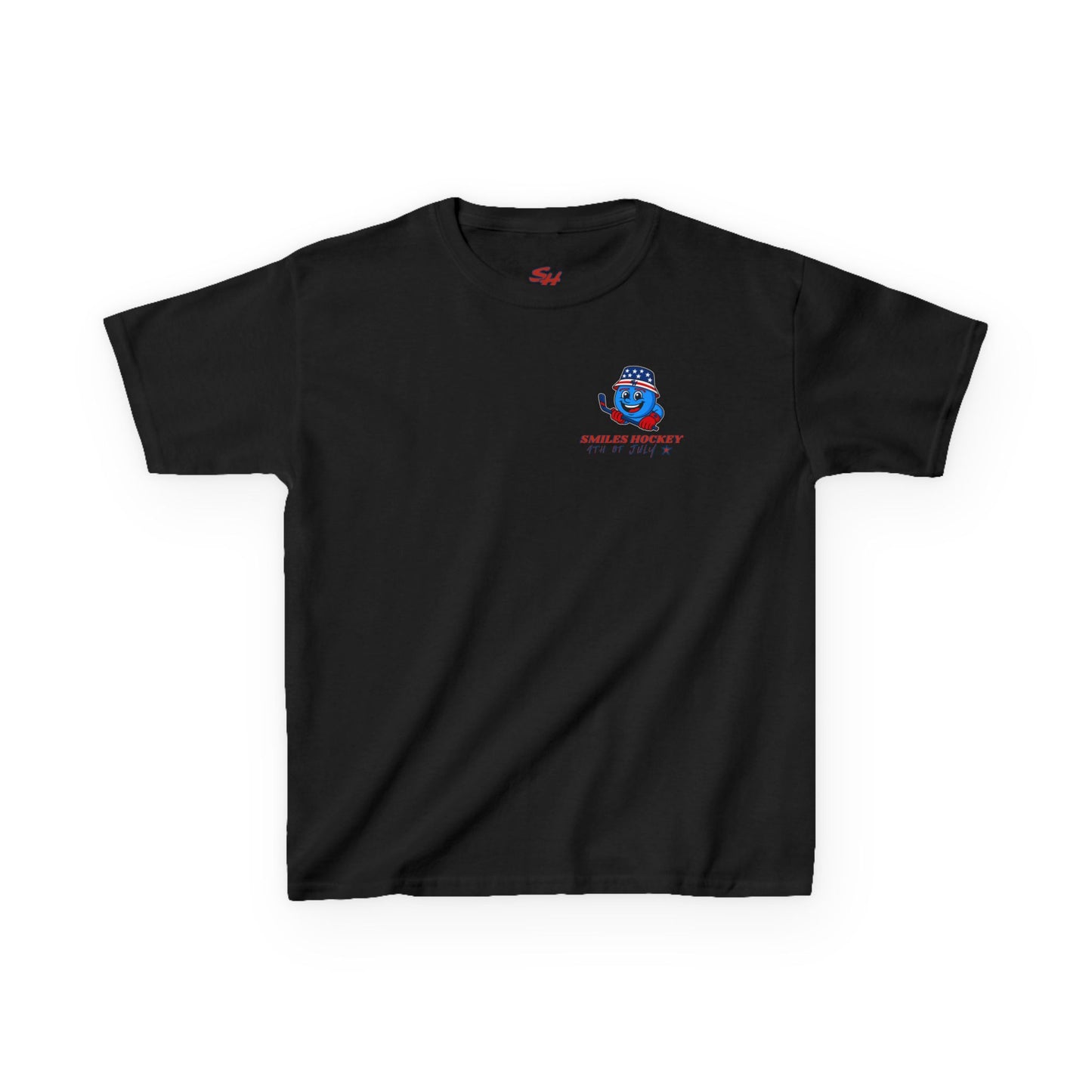 (Youth) - Smiles Hockey - 4th of July “Land of the Free” T-Shirt