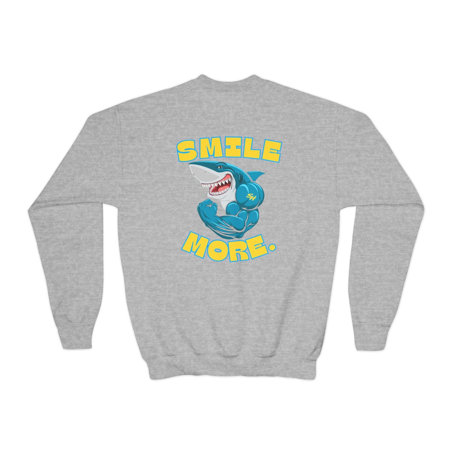 (7) Youth - Smiles Hockey Shark Crewneck Sweatshirt