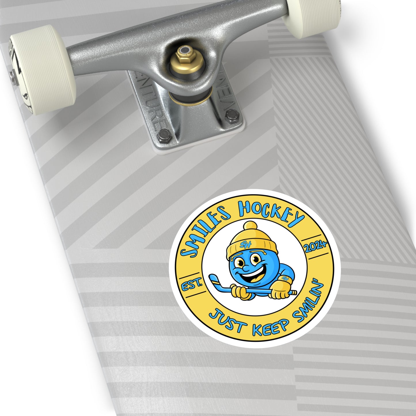 (1) Accessories- Smiles Hockey Sticker