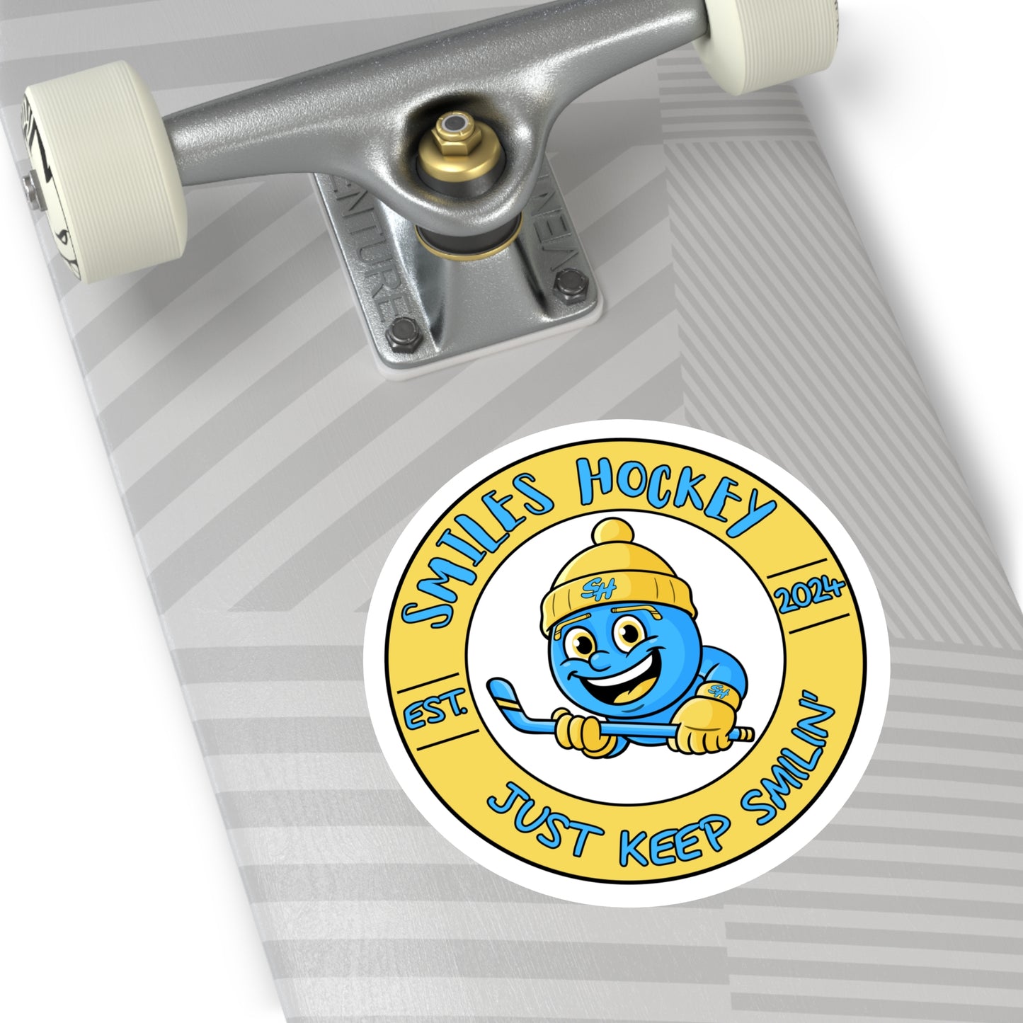 (1) Accessories- Smiles Hockey Sticker