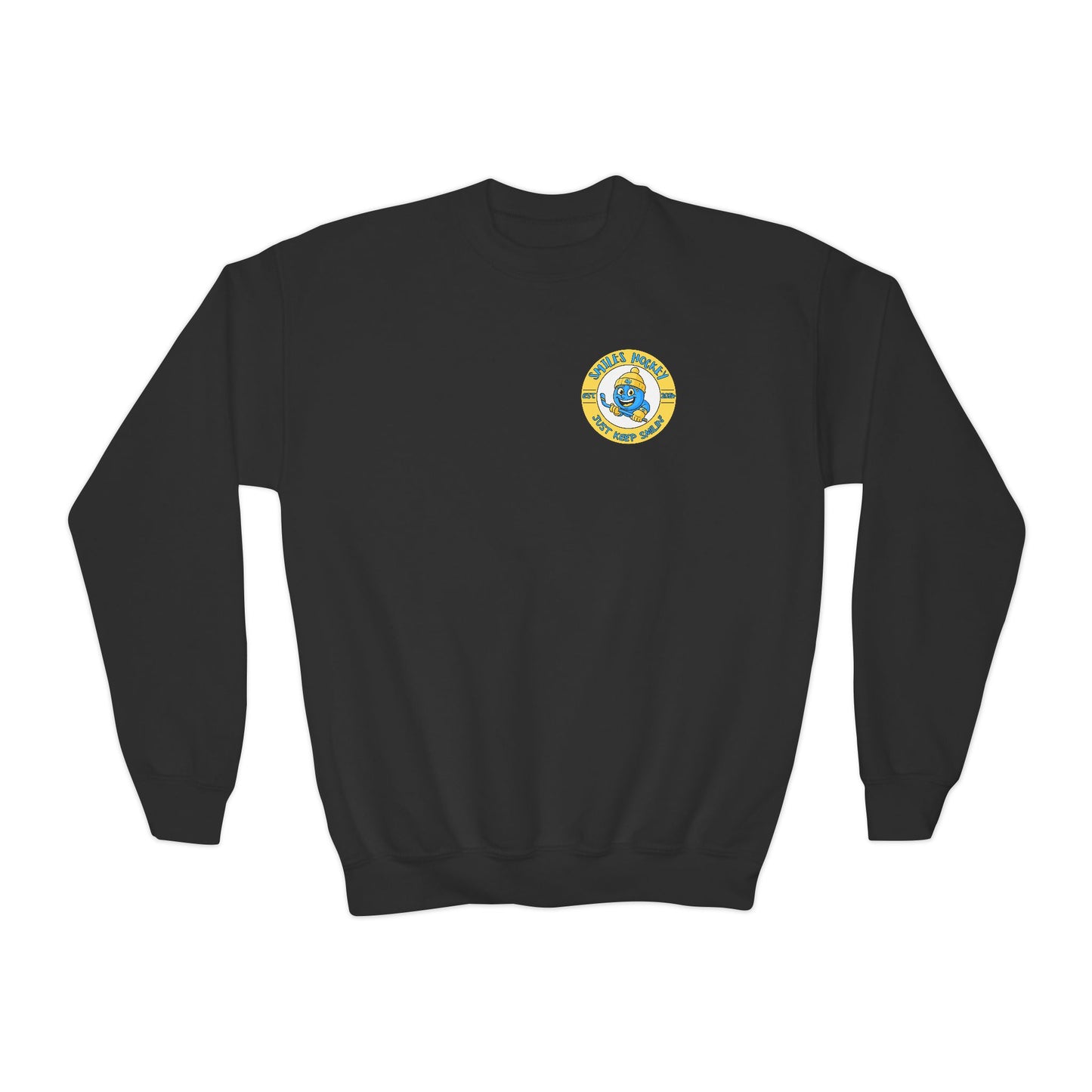 (7) Youth - Smiles Hockey Shark Crewneck Sweatshirt