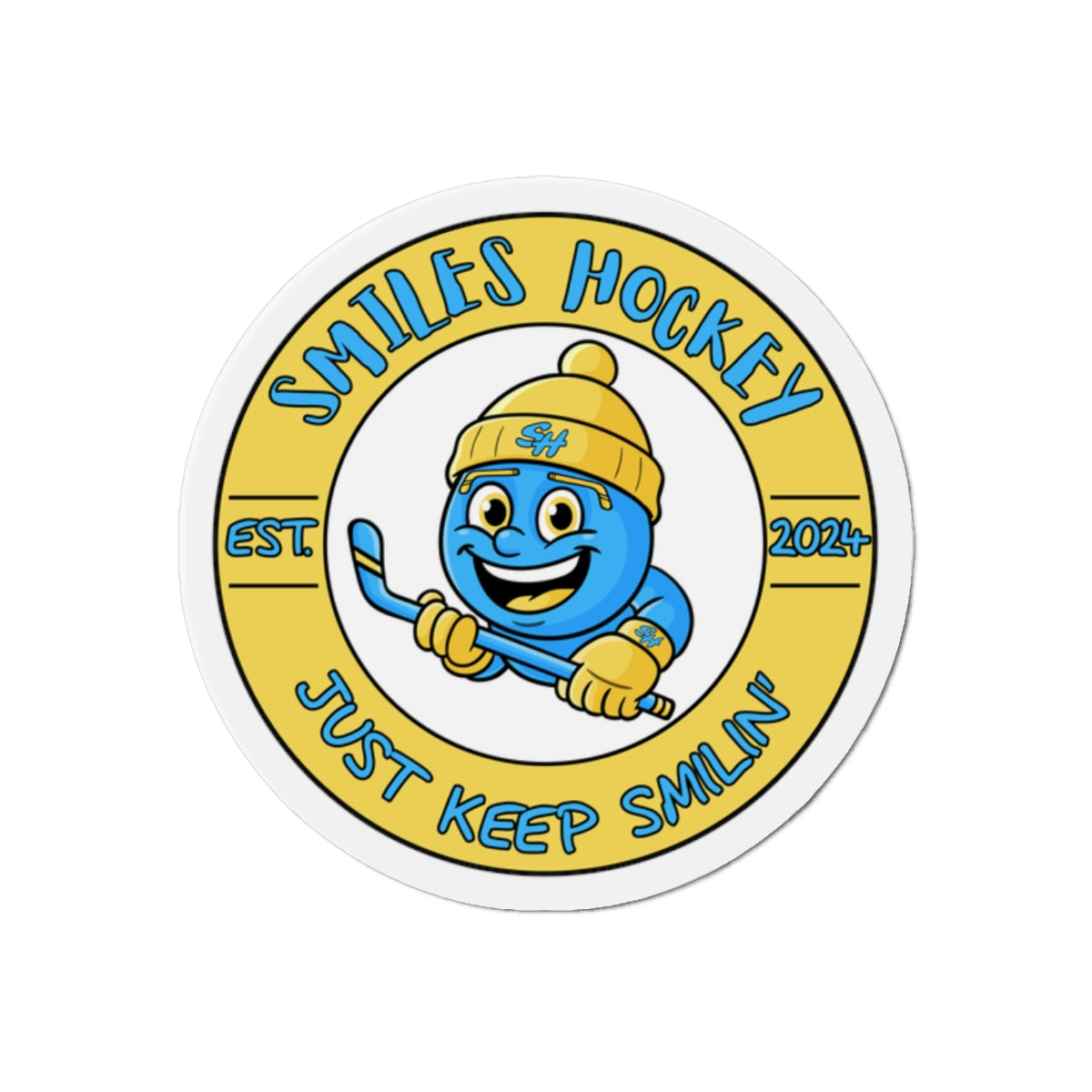 (2) Accessories- Smiles Hockey Die-Cut Magnet