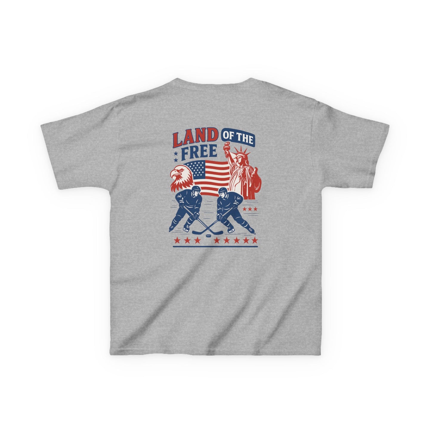 (Youth) - Smiles Hockey - 4th of July “Land of the Free” T-Shirt