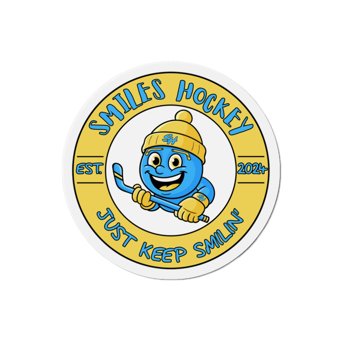 (2) Accessories- Smiles Hockey Die-Cut Magnet
