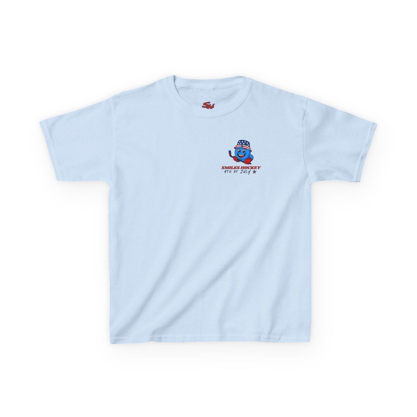 (Youth) - Smiles Hockey - 4th of July “Land of the Free” T-Shirt