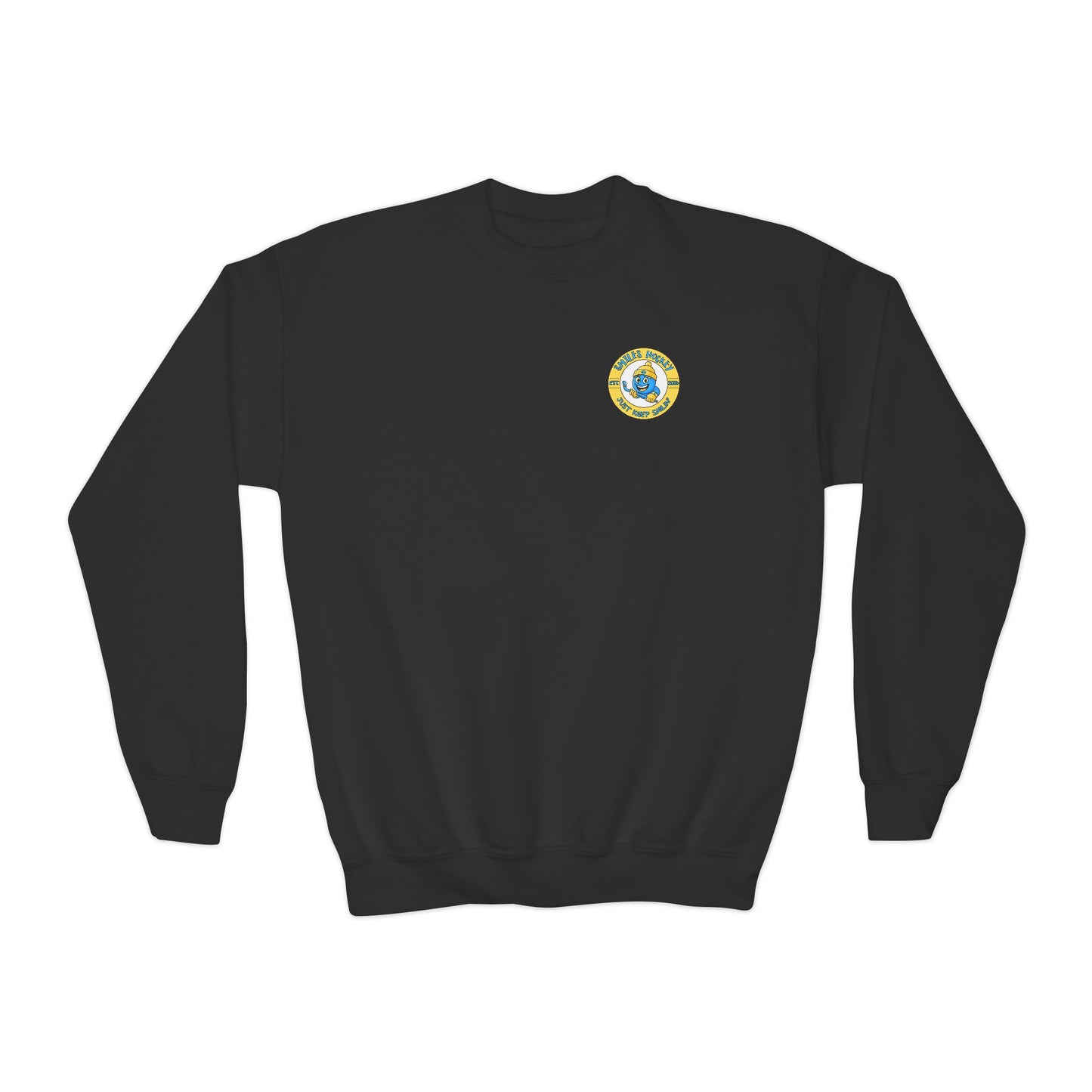 (8) Youth - Smiles Hockey Logo Crewneck