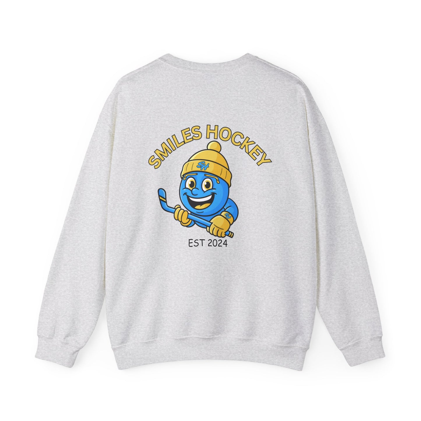 (4) Adult - Smiles Hockey Logo Crewneck