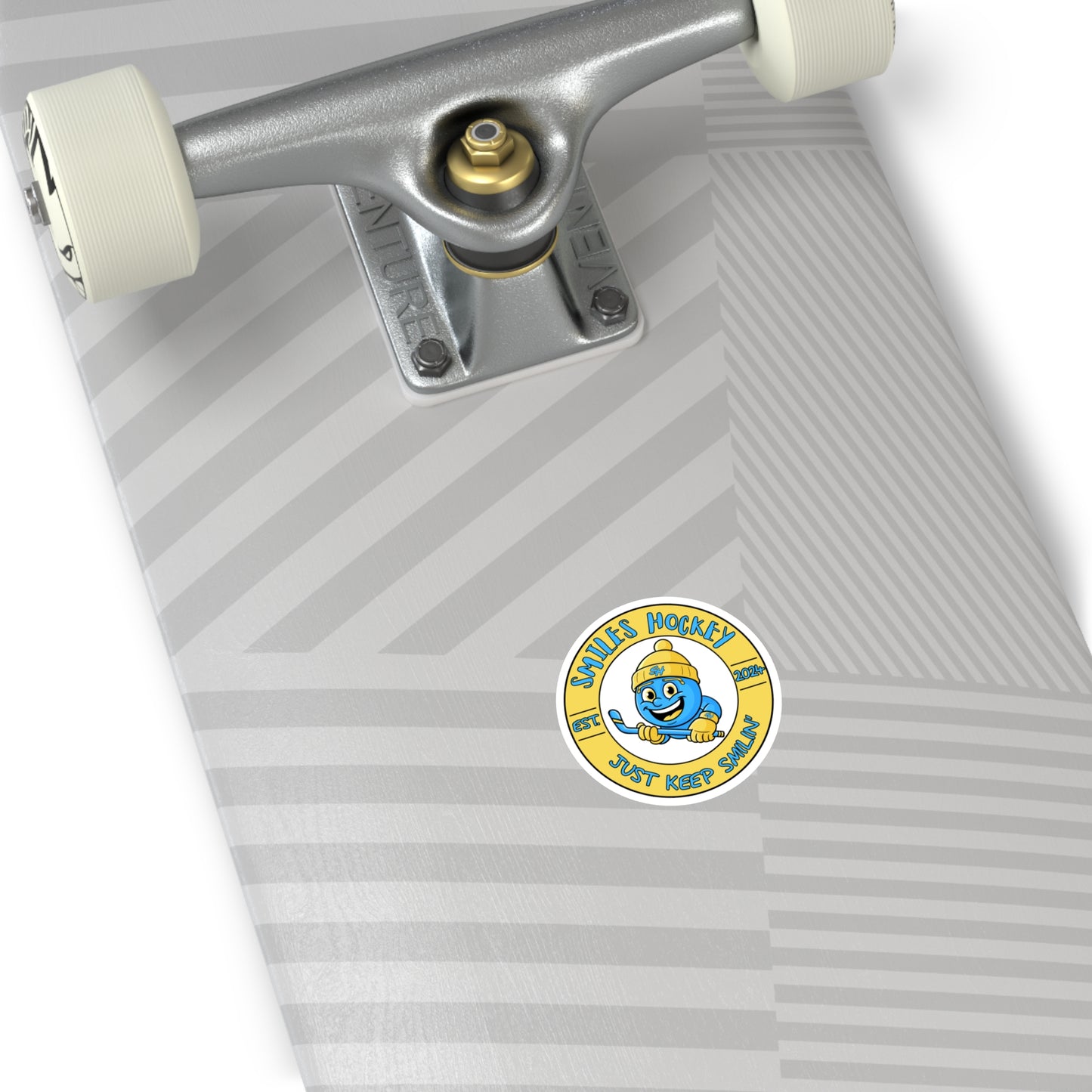 (1) Accessories- Smiles Hockey Sticker