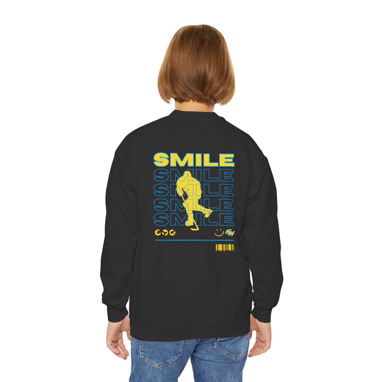 (6) Youth - Smiles Hockey Streetwear Crewneck Sweatshirt