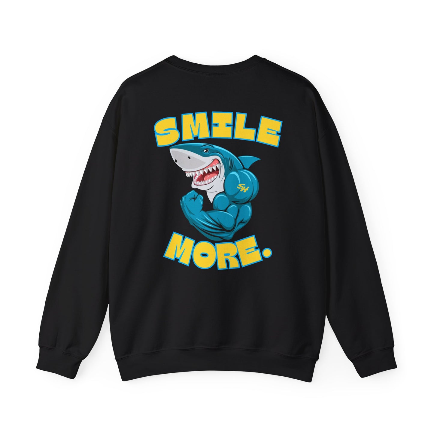 (2) Smiles Hockey Shark Crewneck Sweatshirt