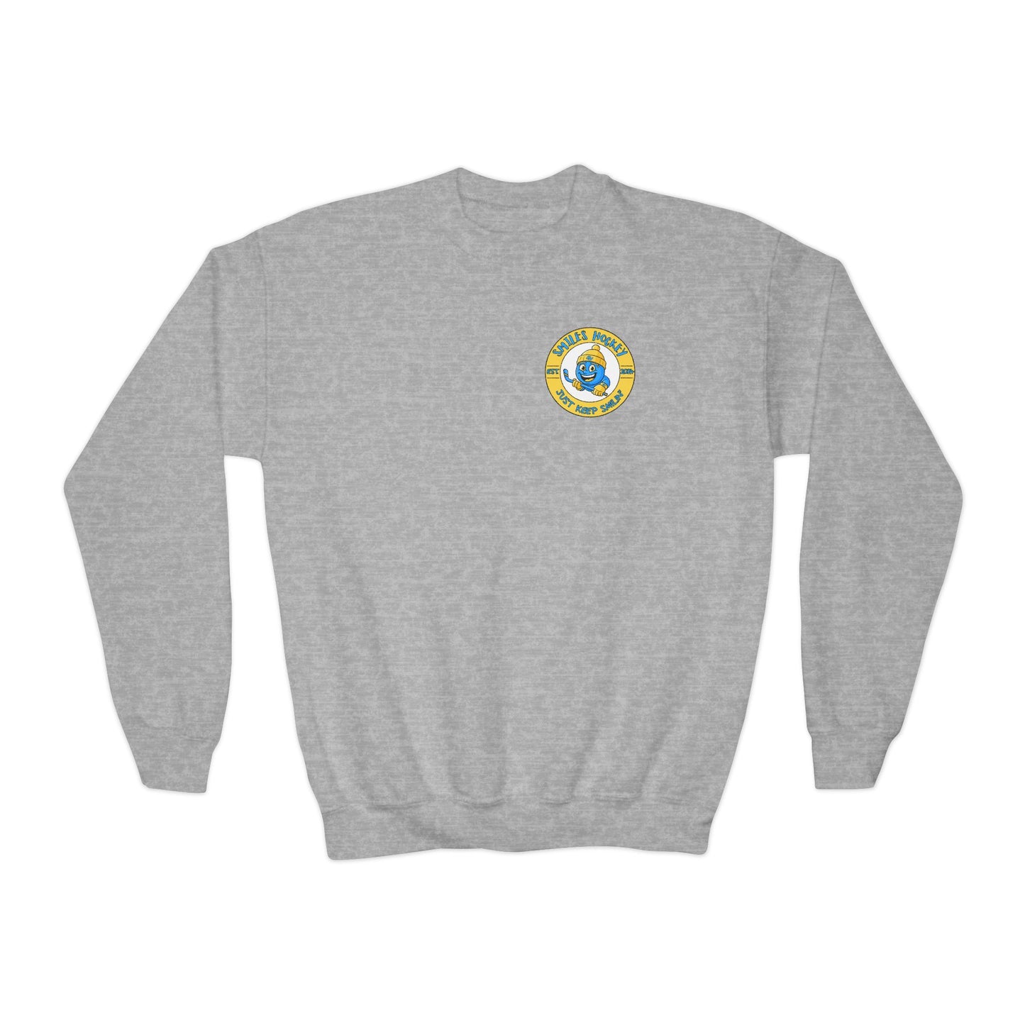 (7) Youth - Smiles Hockey Shark Crewneck Sweatshirt