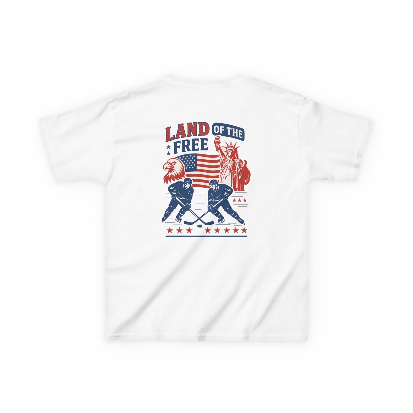 (Youth) - Smiles Hockey - 4th of July “Land of the Free” T-Shirt