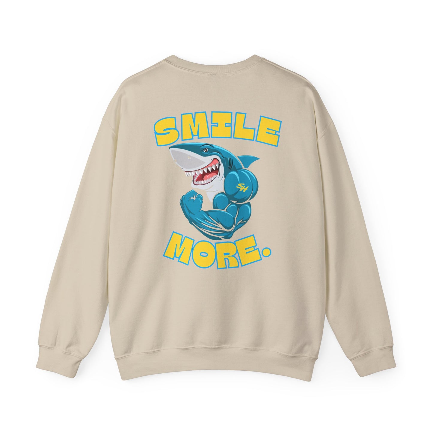 (2) Smiles Hockey Shark Crewneck Sweatshirt