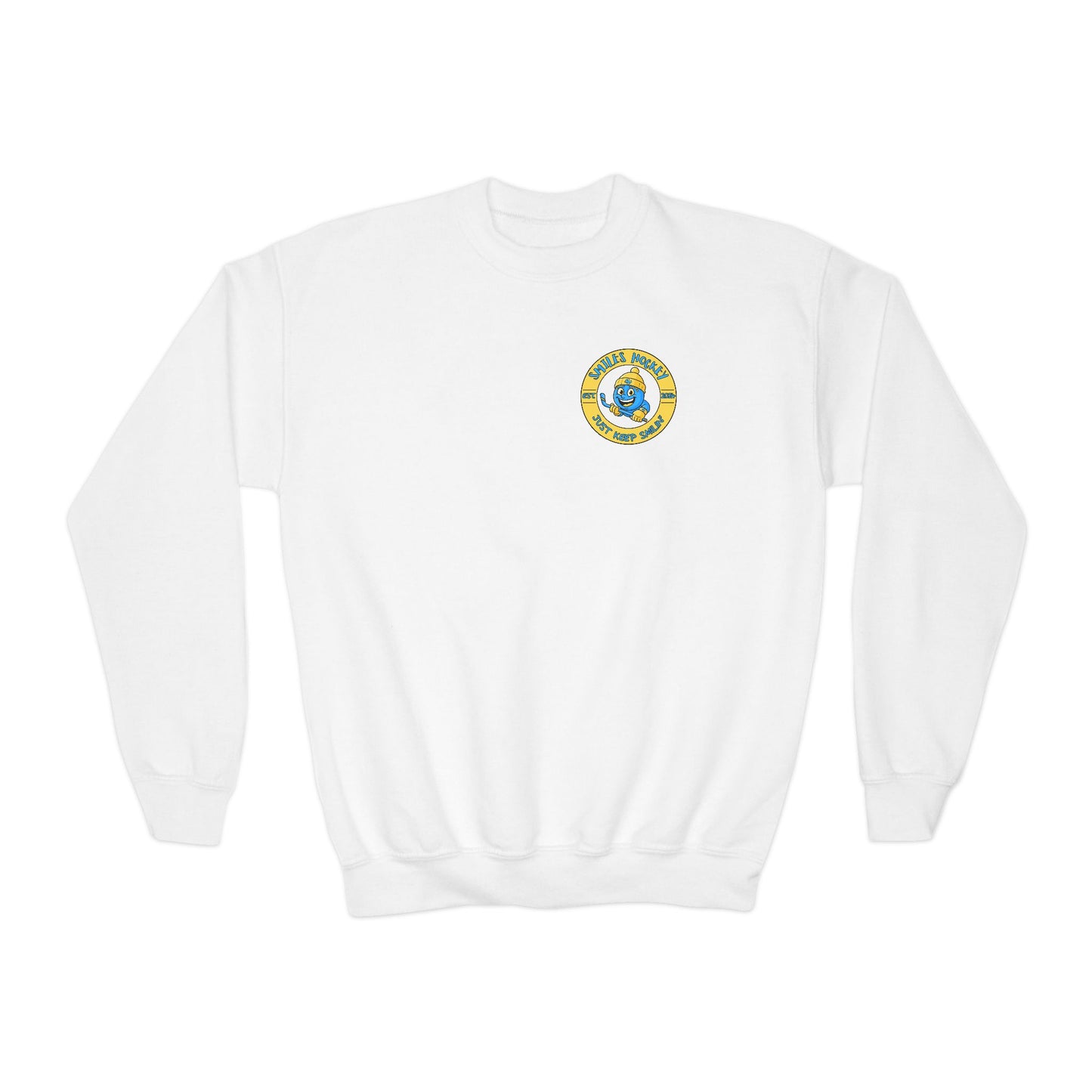 (7) Youth - Smiles Hockey Shark Crewneck Sweatshirt