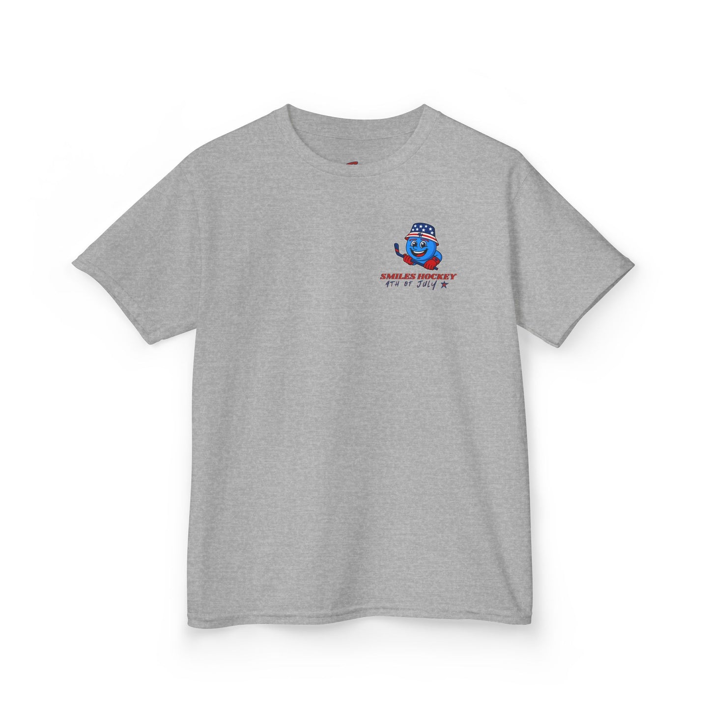 (Youth) - Smiles Hockey - 4th of July “Land of the Free” T-Shirt