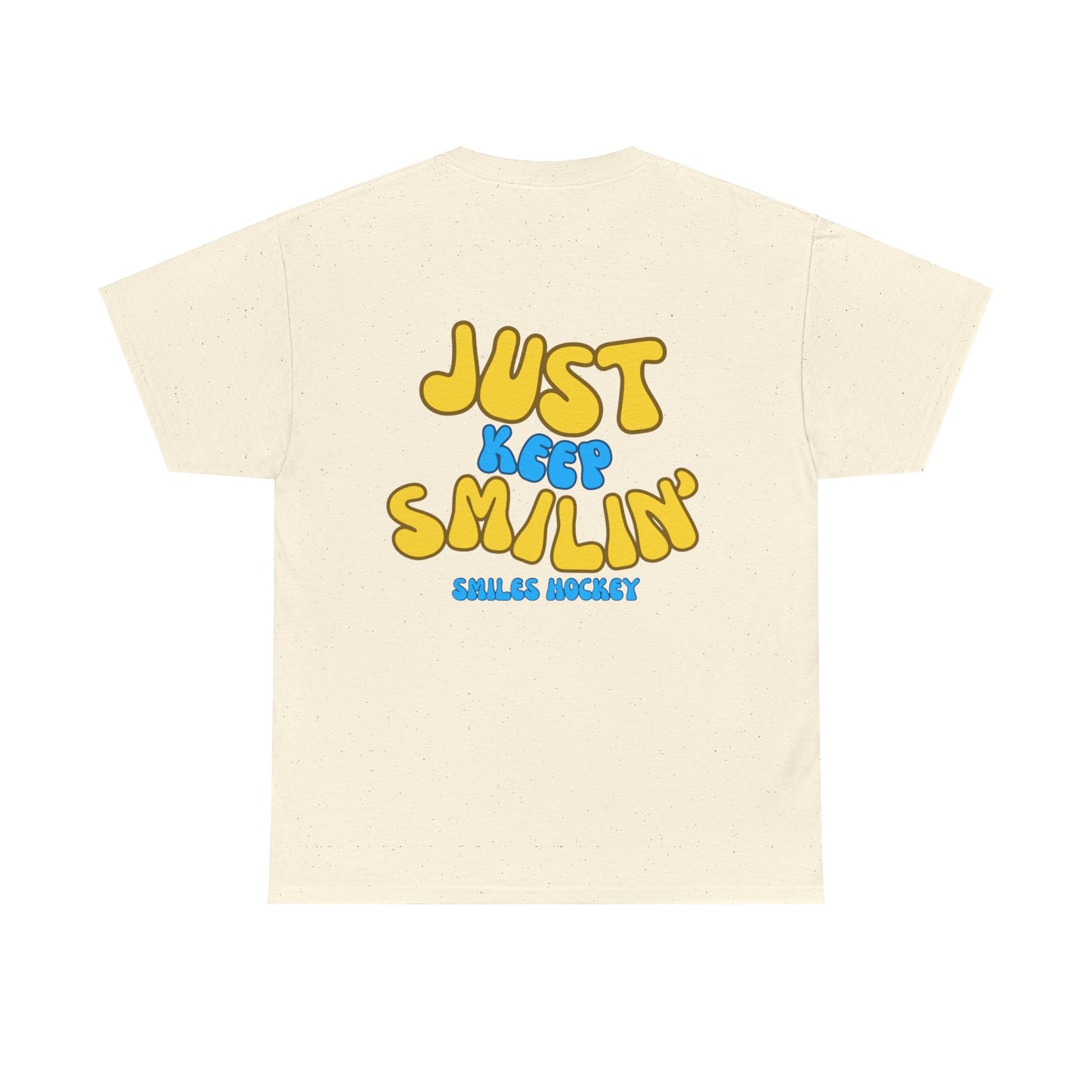 (1) Adult - Smiles Hockey Curvy Text Tee