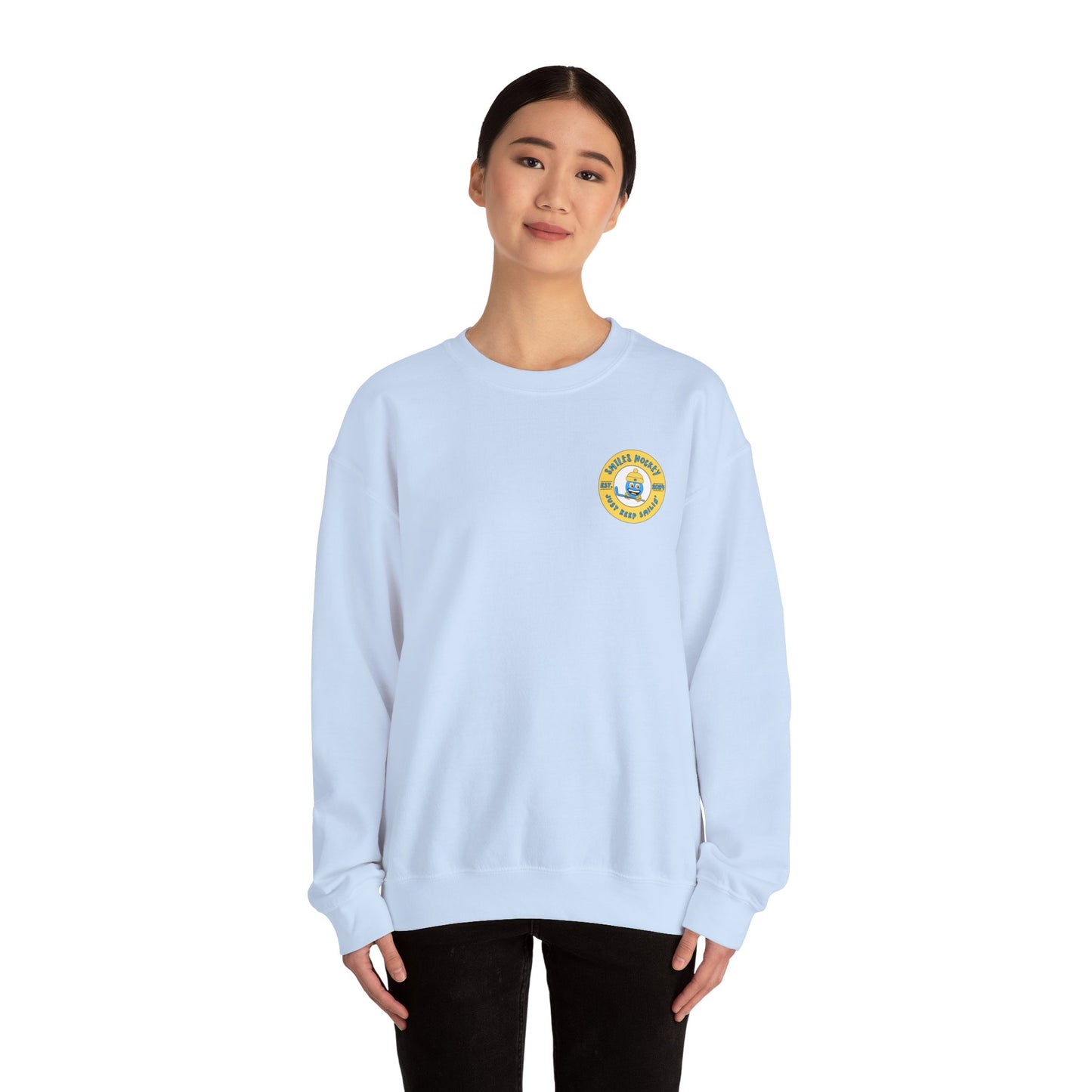 (2) Adult - Smiles Hockey Shark Crewneck Sweatshirt