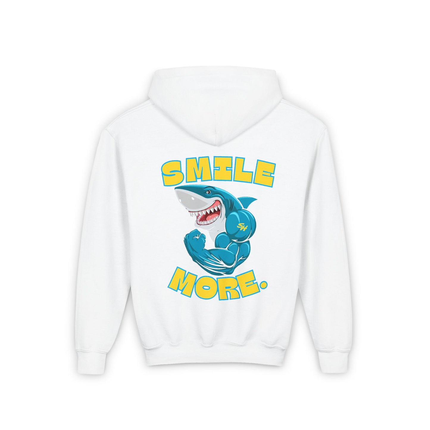 (5) Youth - Smiles Hockey Big Shark Heavy Blend Hooded Sweatshirt