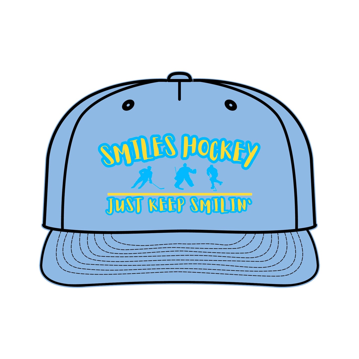 (4) Accessories - Smiles Hockey Hat Surf Cap