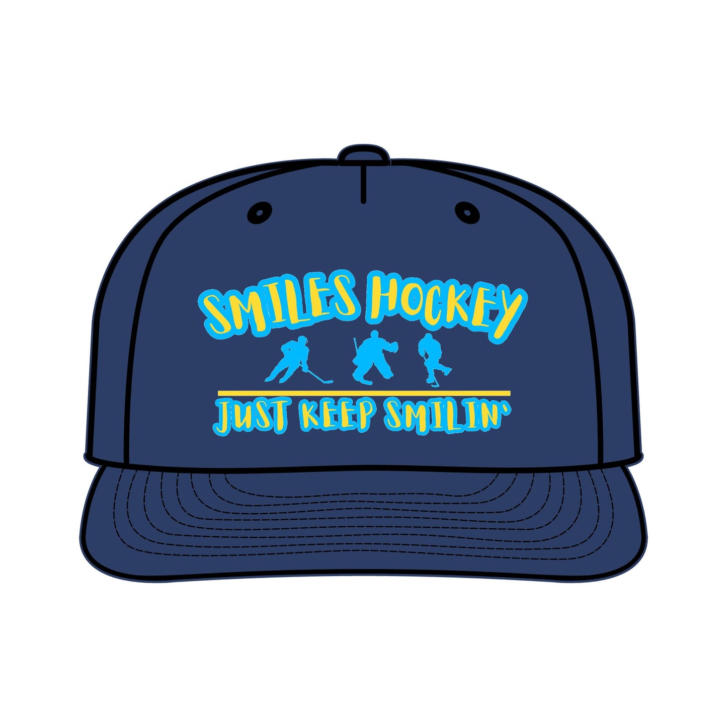 (4) Accessories - Smiles Hockey Hat Surf Cap