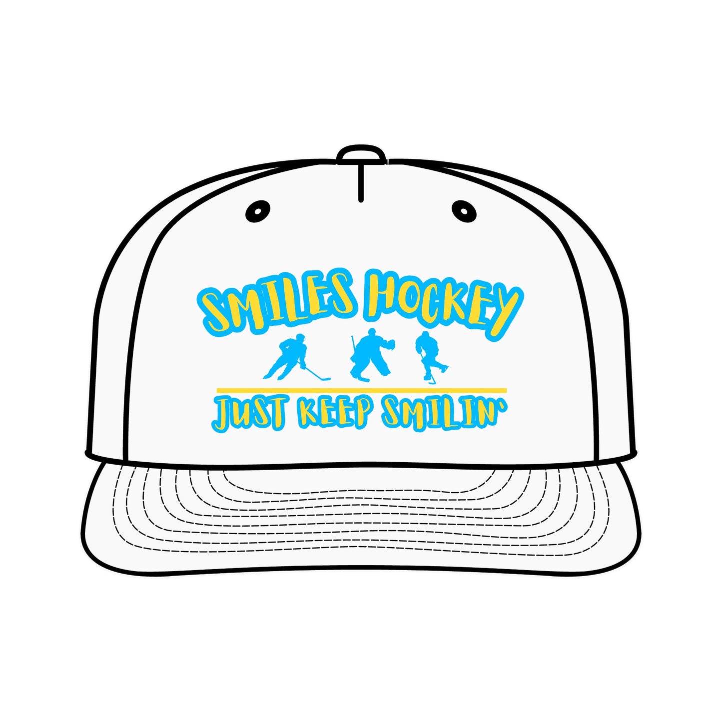 (4) Accessories - Smiles Hockey Hat Surf Cap