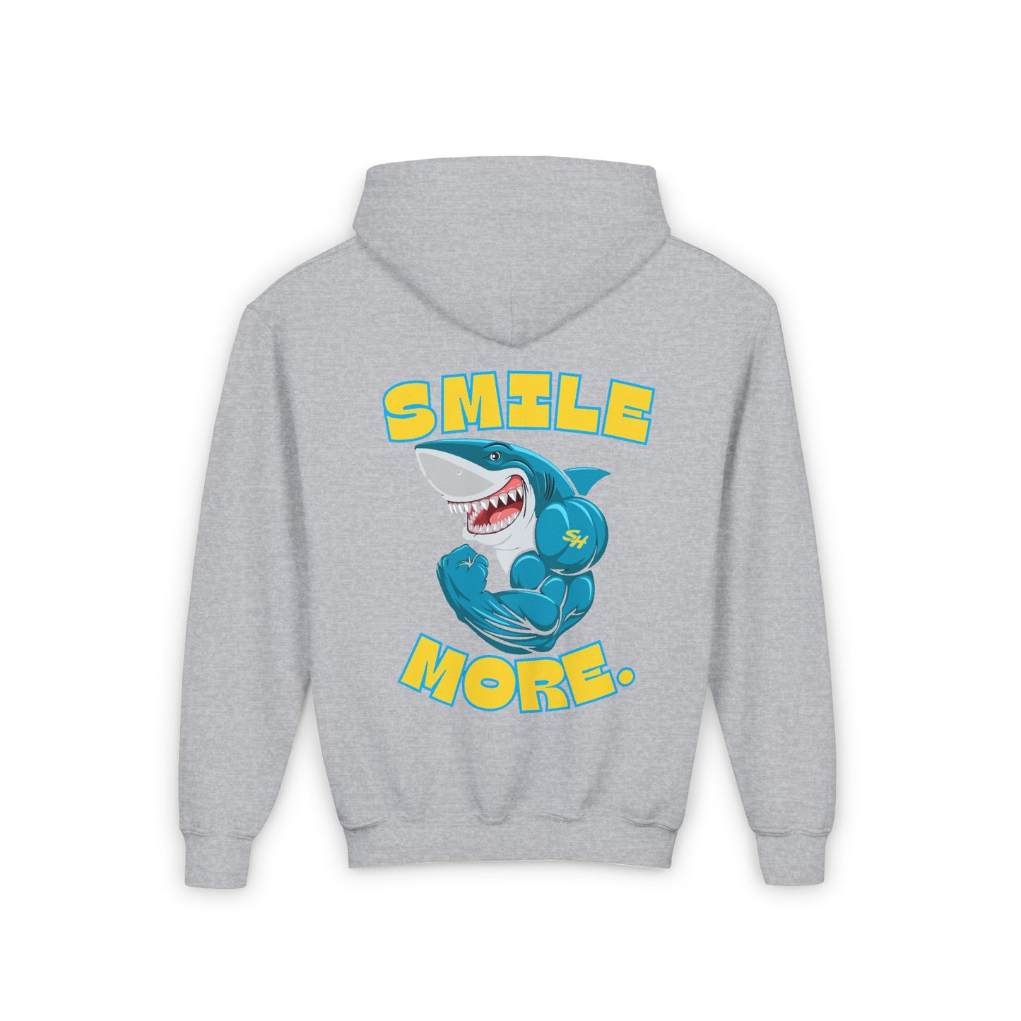 (5) Youth - Smiles Hockey Big Shark Heavy Blend Hooded Sweatshirt