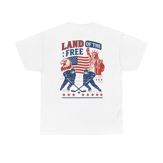 (Adult) - Smiles Hockey - 4th of July “Land of the Free” T-Shirt