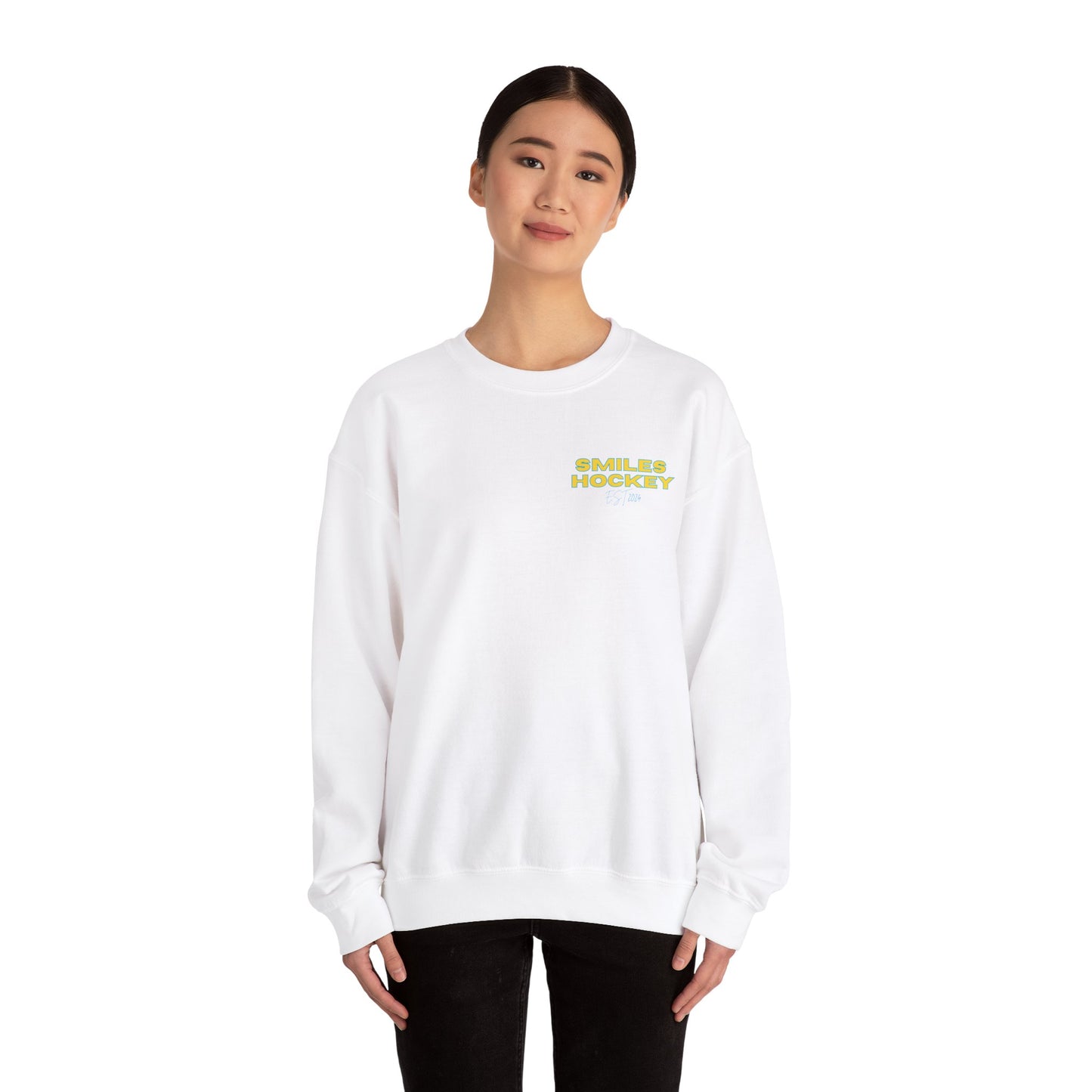 (3) Adult - Smiles Hockey Streetwear Crewneck Sweatshirt