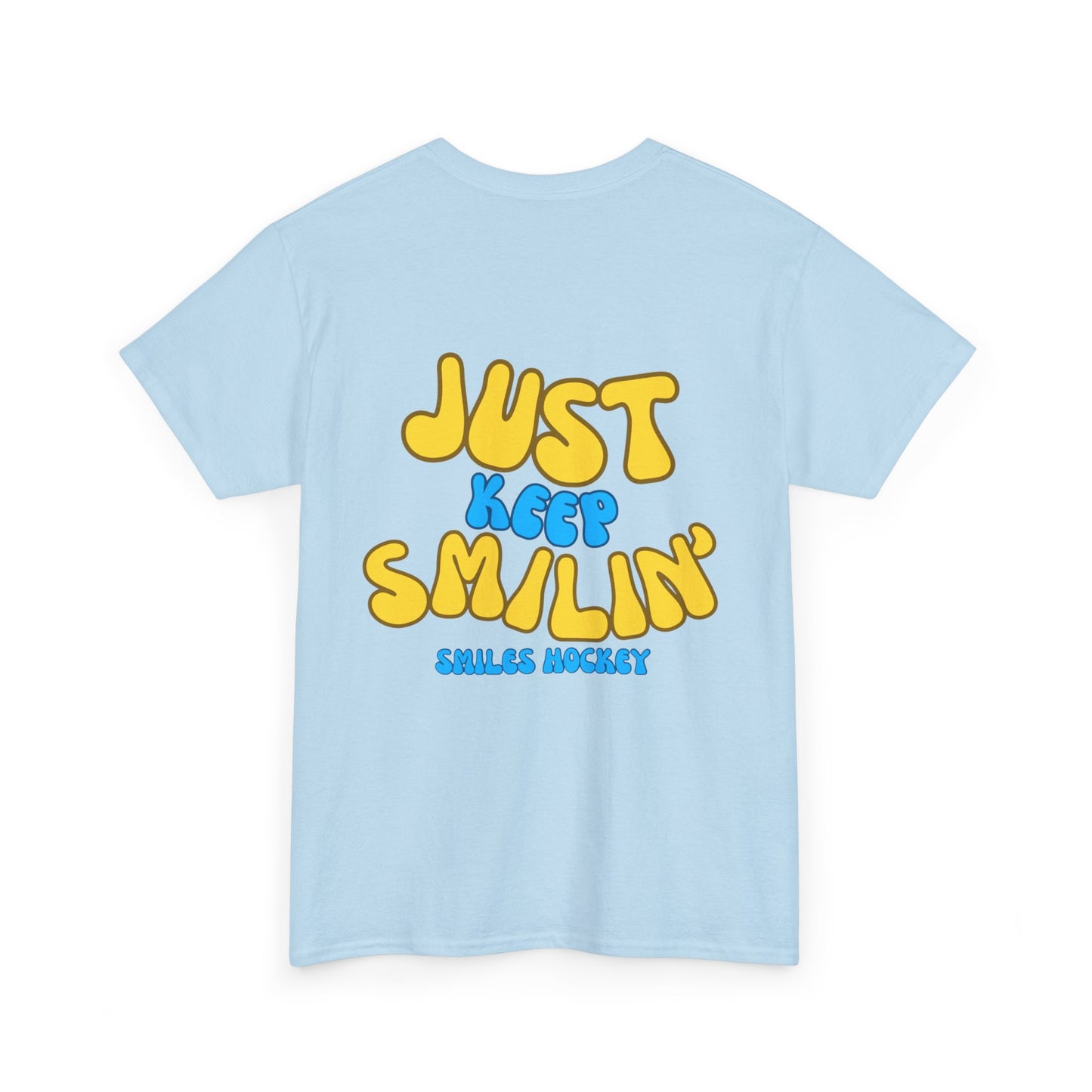 (1) Adult - Smiles Hockey Curvy Text Tee