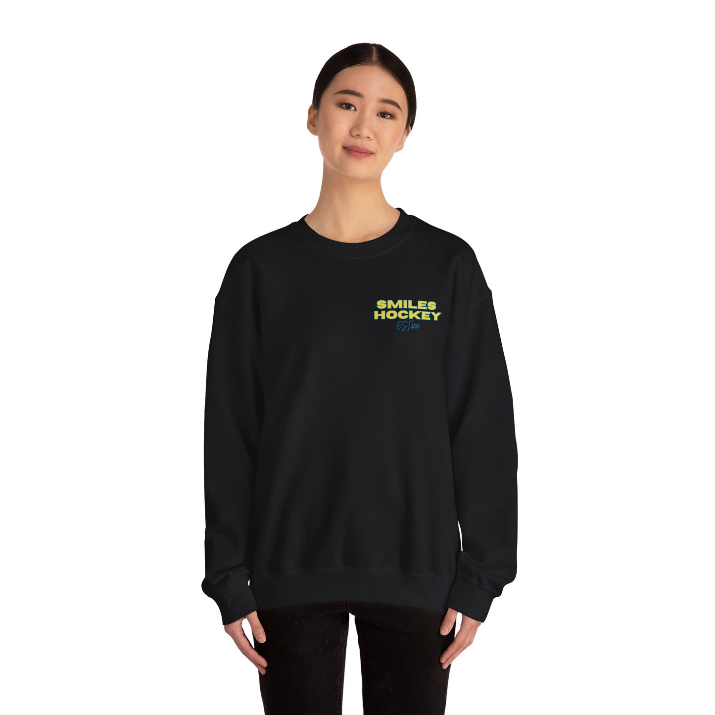 (3) Adult - Smiles Hockey Streetwear Crewneck Sweatshirt