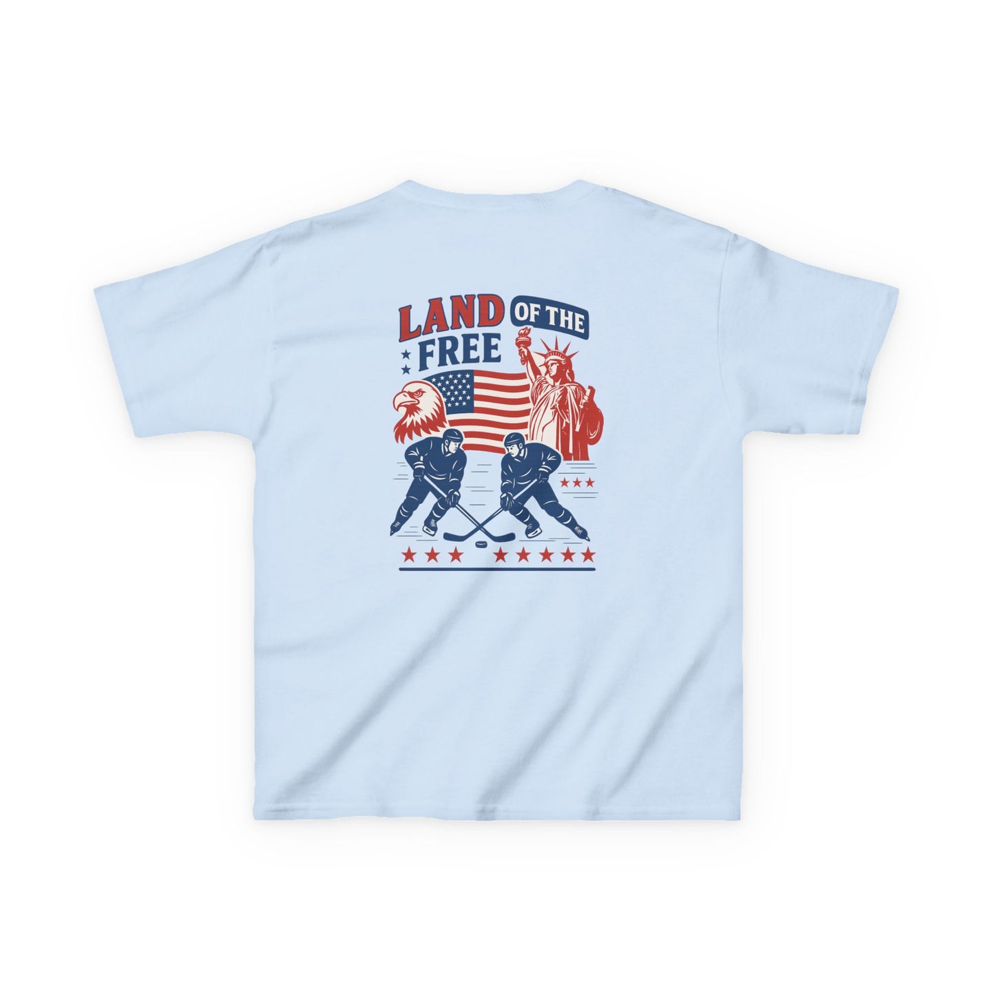 (Youth) - Smiles Hockey - 4th of July “Land of the Free” T-Shirt