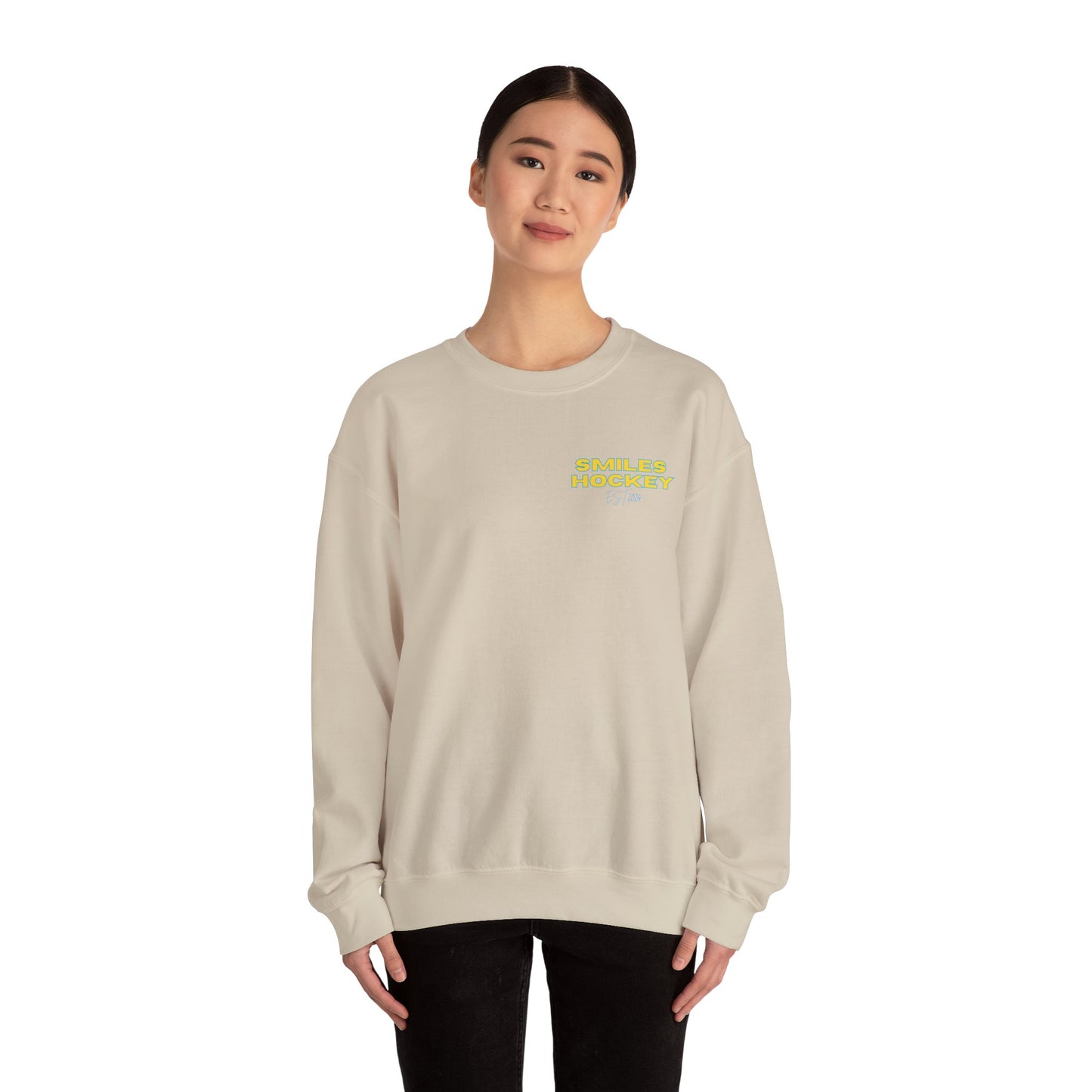 (3) Adult - Smiles Hockey Streetwear Crewneck Sweatshirt